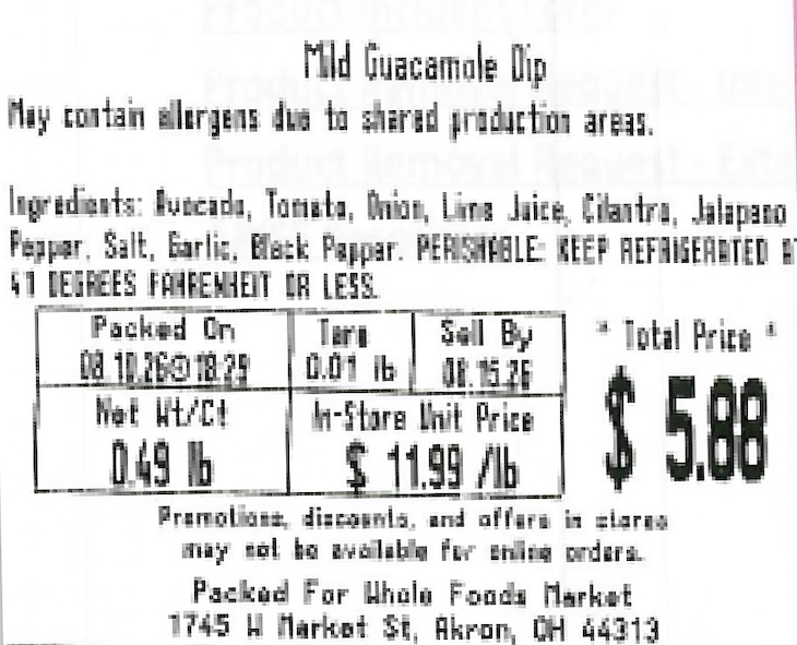 Whole Foods Recalls 43 Products For Salmonella