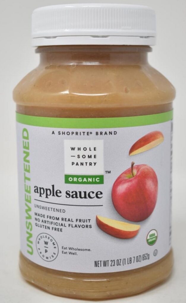Wholesome Pantry Apple Sauce Recalled For Elevated Patulin