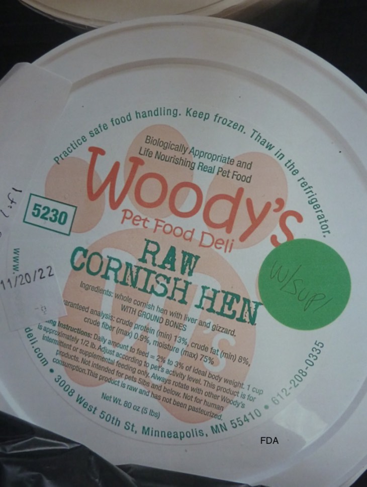 Woody's Pet Food Deli Raw Cornish Hen Recalled For Possible Salmonella