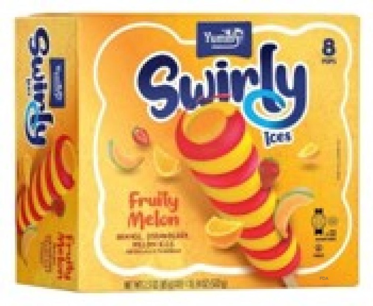 Yummy Swirly Ices Recalled For Undeclared Milk Allergen