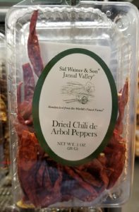 recall of dried chili de arbol peppers