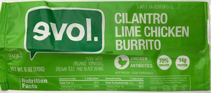 Cilantro Lime Chicken Burrito Recalled For Undeclared Egg