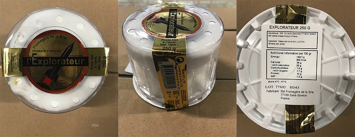 l'Explorateur Soft Cheese Recalled for Listeria as FDA Issues Public Health Alert