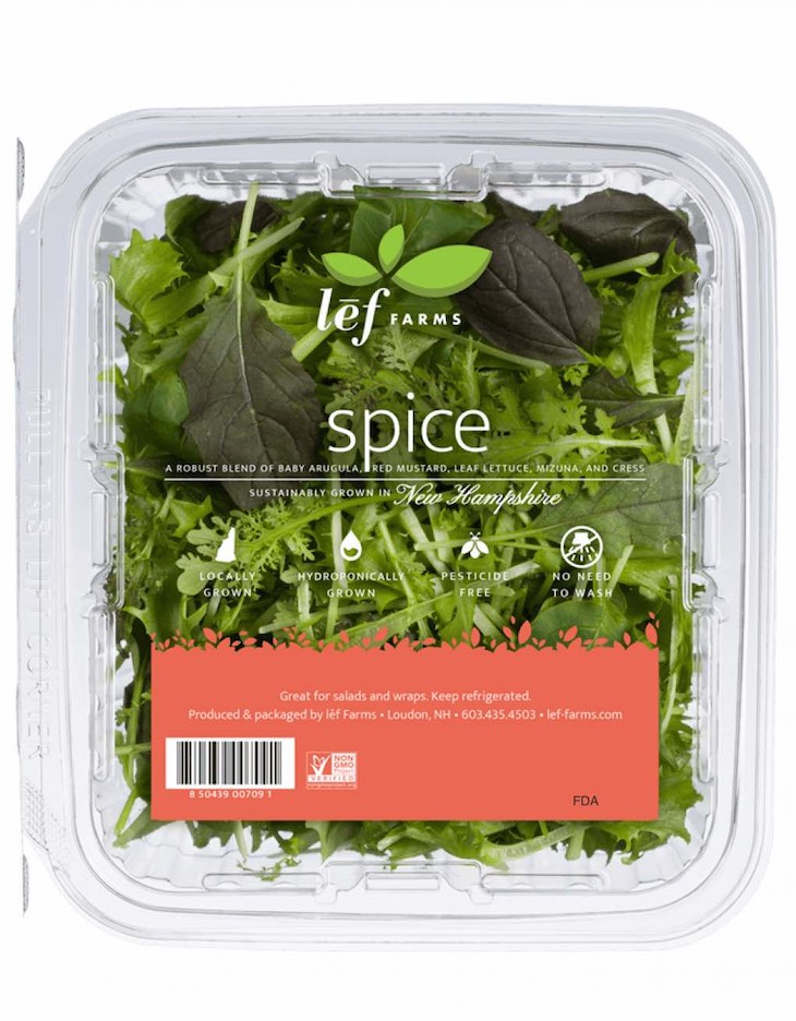lēf Farms “Spice” Packaged Salad Greens Incorrectly Recalled