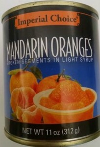 mandarin orange recall
