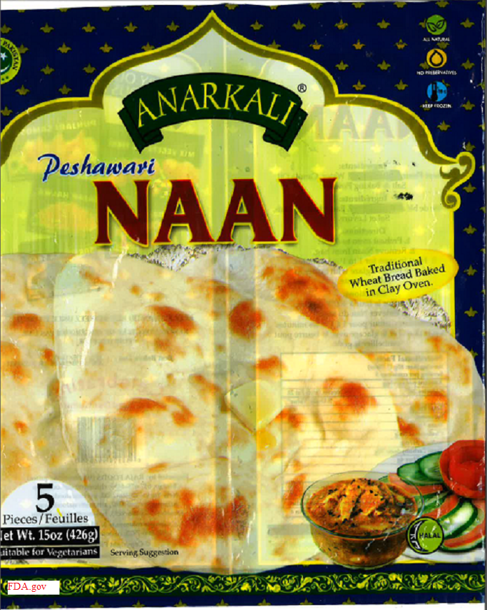 Raja Foods Recalls Naan