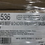 Sausage products recall
