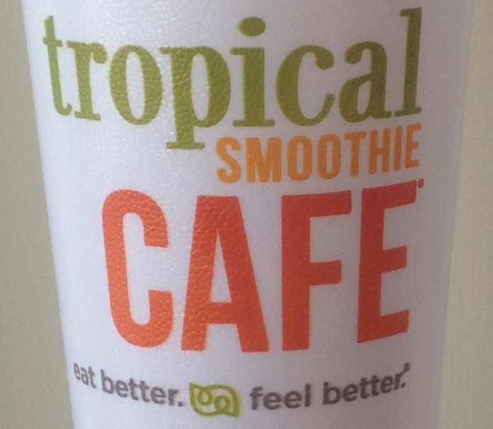 Tropical Smoothie Cafe Cup